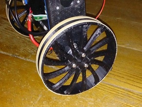 spoked wheel robotics 3d print model - Mito3D