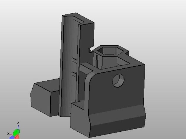 aligned prusa x-idler lm8uu other end 3D print model - Mito3D