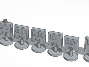 tavola periodica set di scacchi altri tinkercad 3d print model - Mito3D