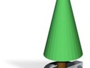 en base realista árbol de navidad las esculturas el los árboles 3d print model - Mito3D