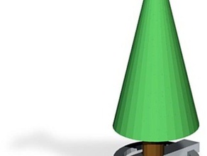 árvore de natal da base dados estrela esculturas árvores 3d print model - Mito3D