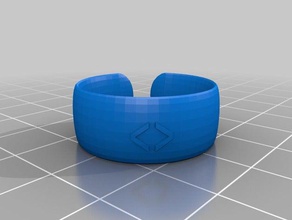 benutzerdefinierten text ring &lt&gt-oval Mode 3d print model - Mito3D