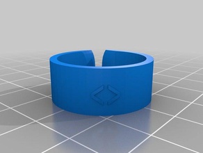 customized text ring &lt&gt sharp fashion 3d print model - Mito3D