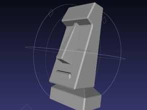 kübist moai diğer Paskalya Adası heykel oyuncak 3d print model - Mito3D