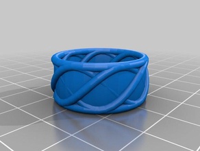 customized ring thing v2 10mm fashion 3d print model - Mito3D