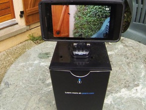 soutien z10 blackbarry de la caméra blackberry black berry gopro 3 3d print model - Mito3D