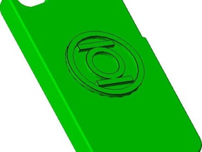 green lantern caso de iphone 4 móvil 4s los cómics la cubierta dc 3d print model - Mito3D