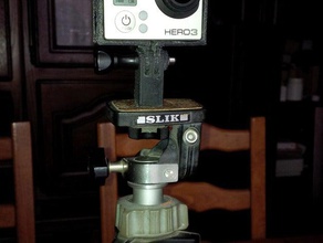 supporto di fissaggio gopro sur pied la fotocamera 3d 3 eroe hero monte 3d print model - Mito3D