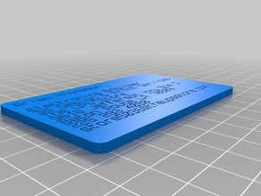 3mil biz card organization customized 3d print model - Mito3D
