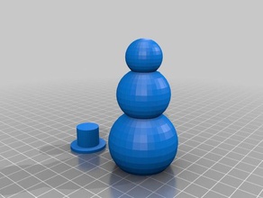 snowman hat props 3d print model - Mito3D