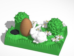 easter bunny sculptures 3d print model - Mito3D