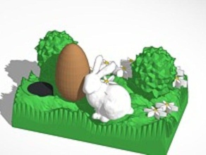 easter bunny smaller sculptures 3d print model - Mito3D