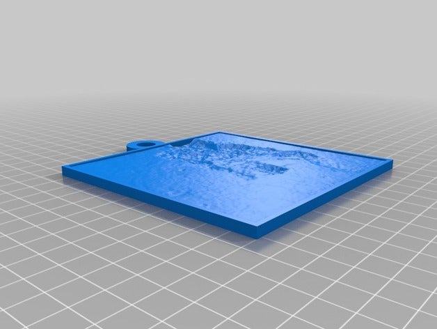 emo Wasser 2d Kunst angepasst 3D print model - Mito3D