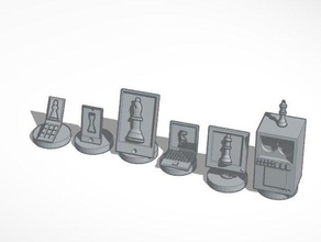 computer-Schach andere tinkercad 3d print model - Mito3D