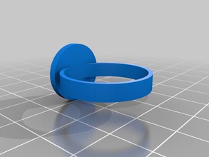 maná blanco anillo de sello otros 3d la joyería magia cera 3d print model - Mito3D