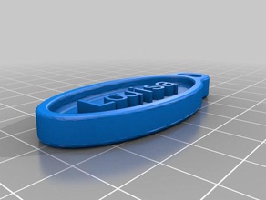 louisa Anahtarlık paralar rozetleri özelleştirilmiş 3d print model - Mito3D