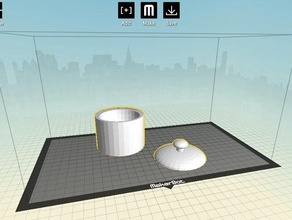 cookie jar Container cool sacc kleine 3d print model - Mito3D