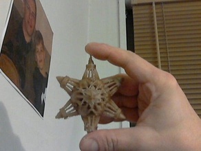 snowflake tree ornament Dekor 3d print model - Mito3D