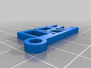 dre trousseau de clés porte-clés personnalisé 3d print model - Mito3D