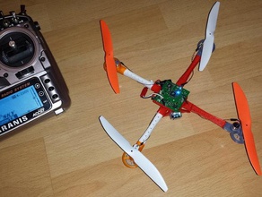 mquad impressão de lâmina mqx quadro rc veículos mini quadcopter quadrocopter 3d print model - Mito3D