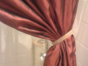shower curtain band bathroom 3d print model - Mito3D