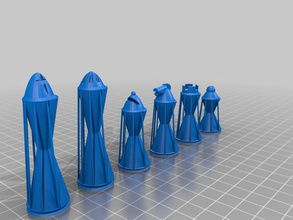 novo conjunto outros xadrez tinkercad 3d print model - Mito3D