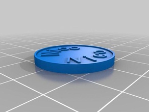 moeda de nico moedas emblemas personalizado 3d print model - Mito3D