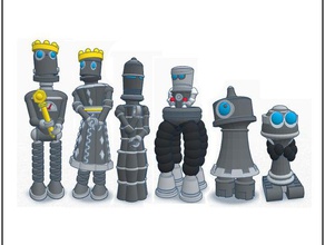 robot chess tinkercad other robots 3d print model - Mito3D