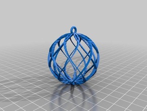 mi personalizados espiral esfera adorno personalizador habilitado decoración 3d print model - Mito3D
