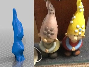 leere Farbe gnome gescannt 123d catch bearbeitet tinkercad durchsucht Replikate GNOME 3d print model - Mito3D