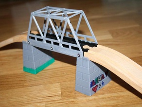 train track bridge toy game accessories brio 3d print model - Mito3D