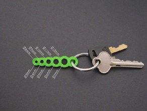 çapı anahtar Anahtarlık anahtarlar 3d print model - Mito3D