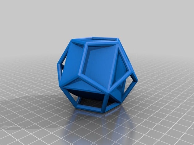 dodecahedron cube math art 3D print model - Mito3D