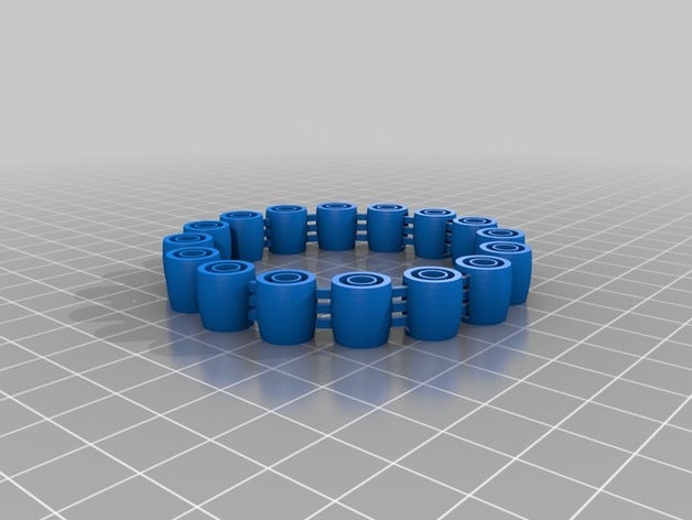 minha confortável personalizado flexy jingly pulseira pulseiras 3D print model - Mito3D