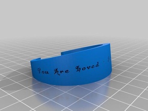 lauren you loved bracelet bracelets customized 3d print model - Mito3D