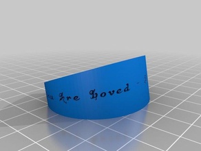 mathew you loved bracelet bracelets customized 3d print model - Mito3D