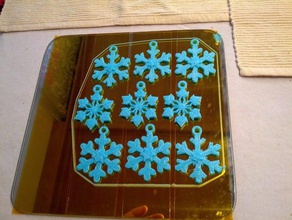 snowflakes 9er plate gcode other 3d print model - Mito3D