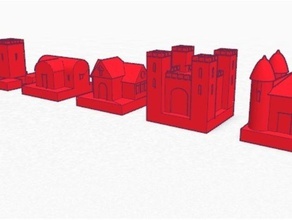 castle building chess set other construction tinkercad 3d print model - Mito3D