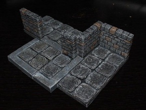 openforge borda do buffer brinquedo jogo os acessórios dnd telhas dungeon miniaturas pathfinder rpg tampo de mesa terreno 3d print model - Mito3D