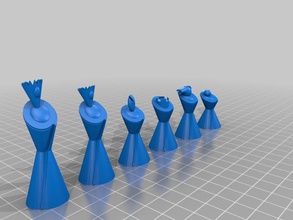 futuro definido outros xadrez tinkercad 3d print model - Mito3D
