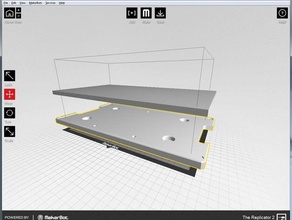 al glass build plate platform 3d printer parts 3d print model - Mito3D