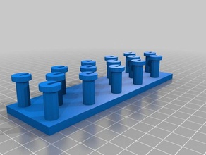 5 peg dicken Gummi-band loom - Spielzeug Spiel Zubehör angepasst 3d print model - Mito3D