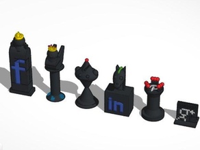 sopa scacchi, parte 2, sociale scacchi altri tinkercad 3d print model - Mito3D