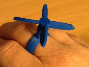 propellor ring fashion 3d print model - Mito3D