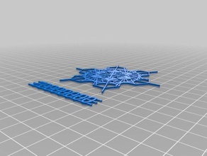 fiocco di neve rep doppio arredamento personalizzato 3d print model - Mito3D
