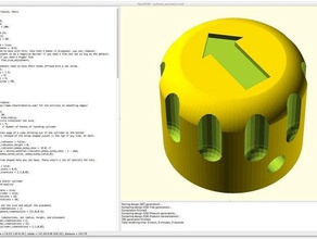 paramétrico potenciômetro botão openscad eletrônica botões de controle biblioteca 3d print model - Mito3D