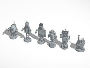 robotbot wars Schach chess andere tinkercad 3d print model - Mito3D
