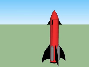 rocket 3000 toys games 3d print model - Mito3D