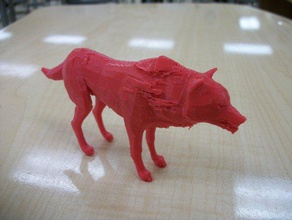 red wolf Tiere 3d print model - Mito3D