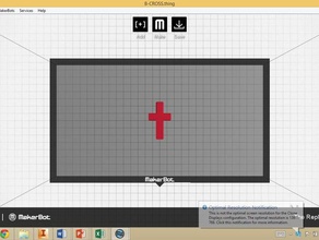 cruz buraco acessórios 3d print model - Mito3D
